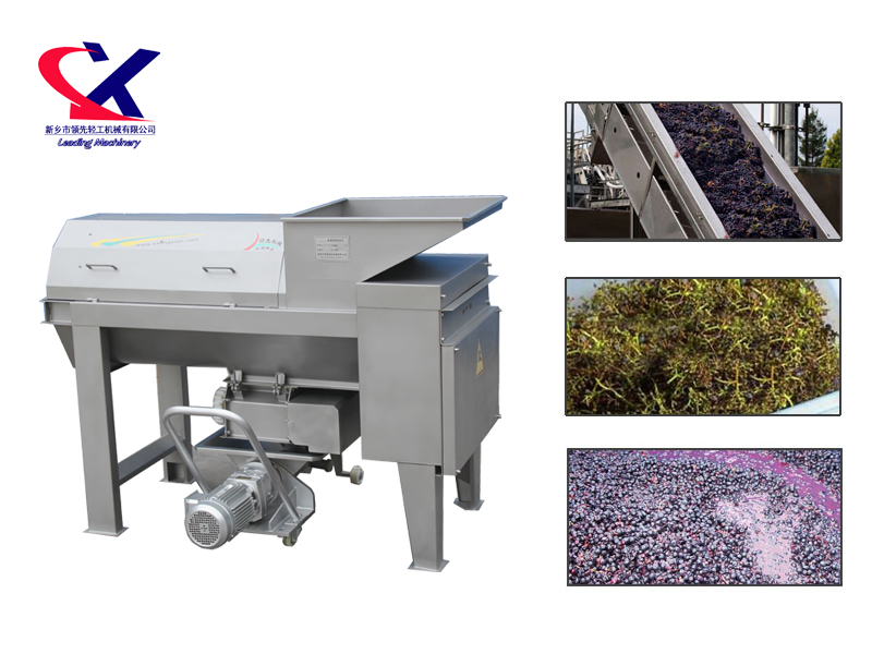 grape destemmer and crusher machine